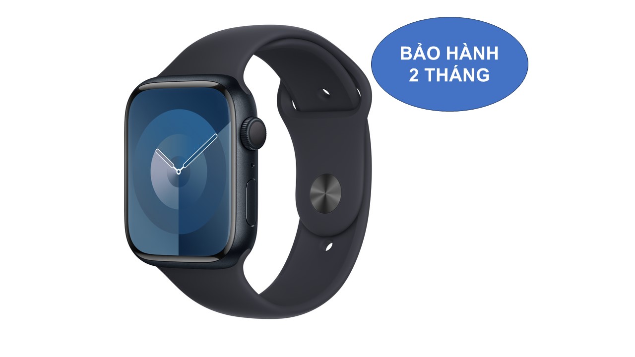 Apple Watch Seri 9 bản nhôm GPS 45mm dây Silicol đẹp xuất sắc full box.