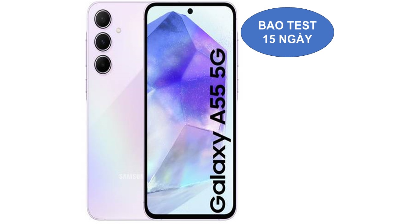 Samsung A55-5G bản 8/128G màu Tím đẹp xuất sắc full box.