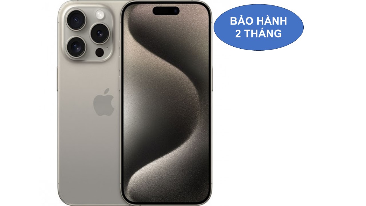 Iphone 15Pro bản 128G hàng VN màu Titan tự nhiên đẹp xuất sắc.