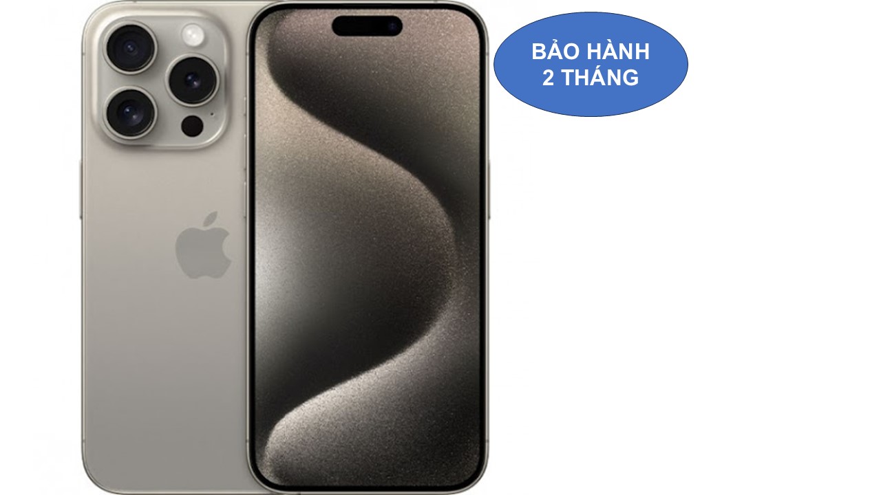 Iphone 15Pro bản 128G hàng VN màu Titan Tự nhiên đẹp xuất sắc.