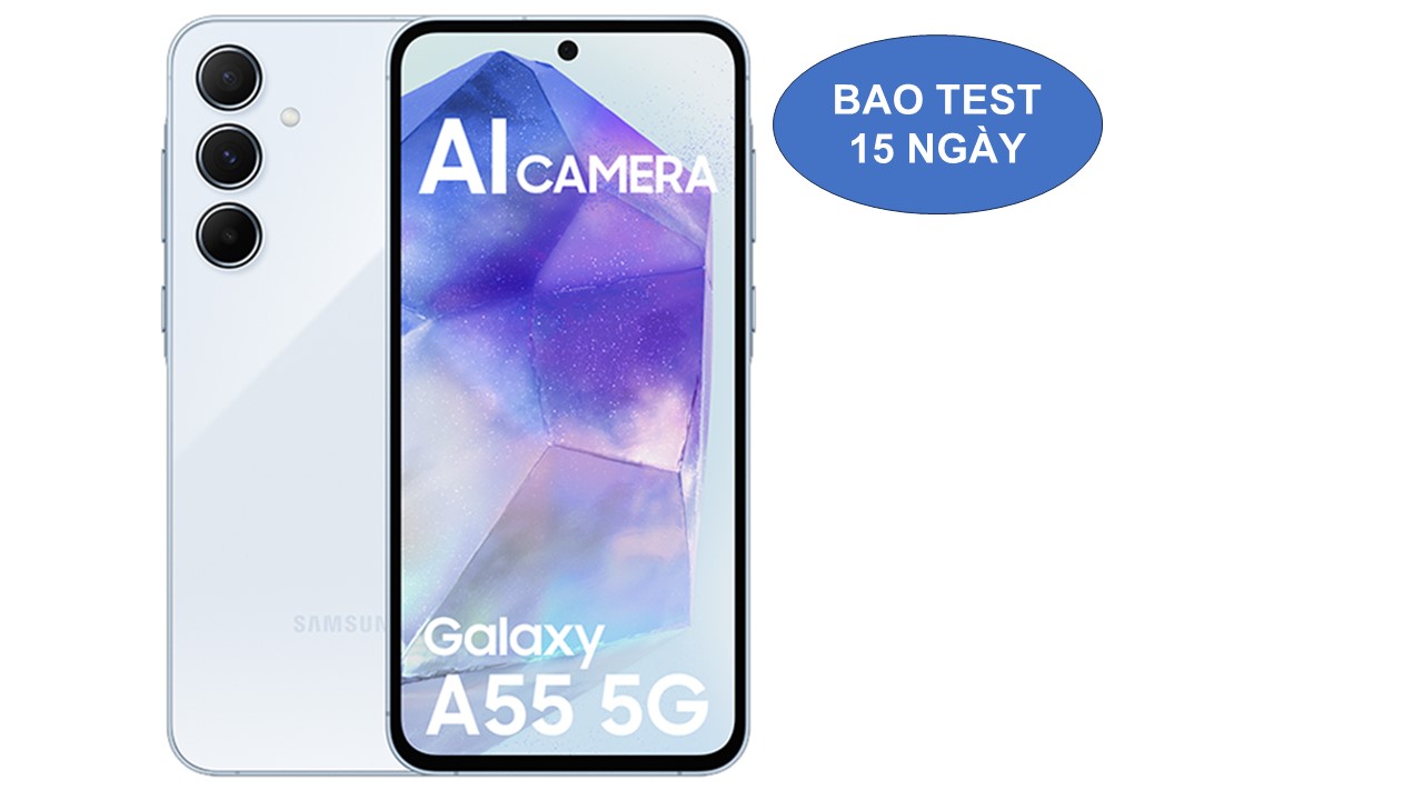 Samsung A55-5G bản 8/128G màu xanh đẹp xuất sắc .