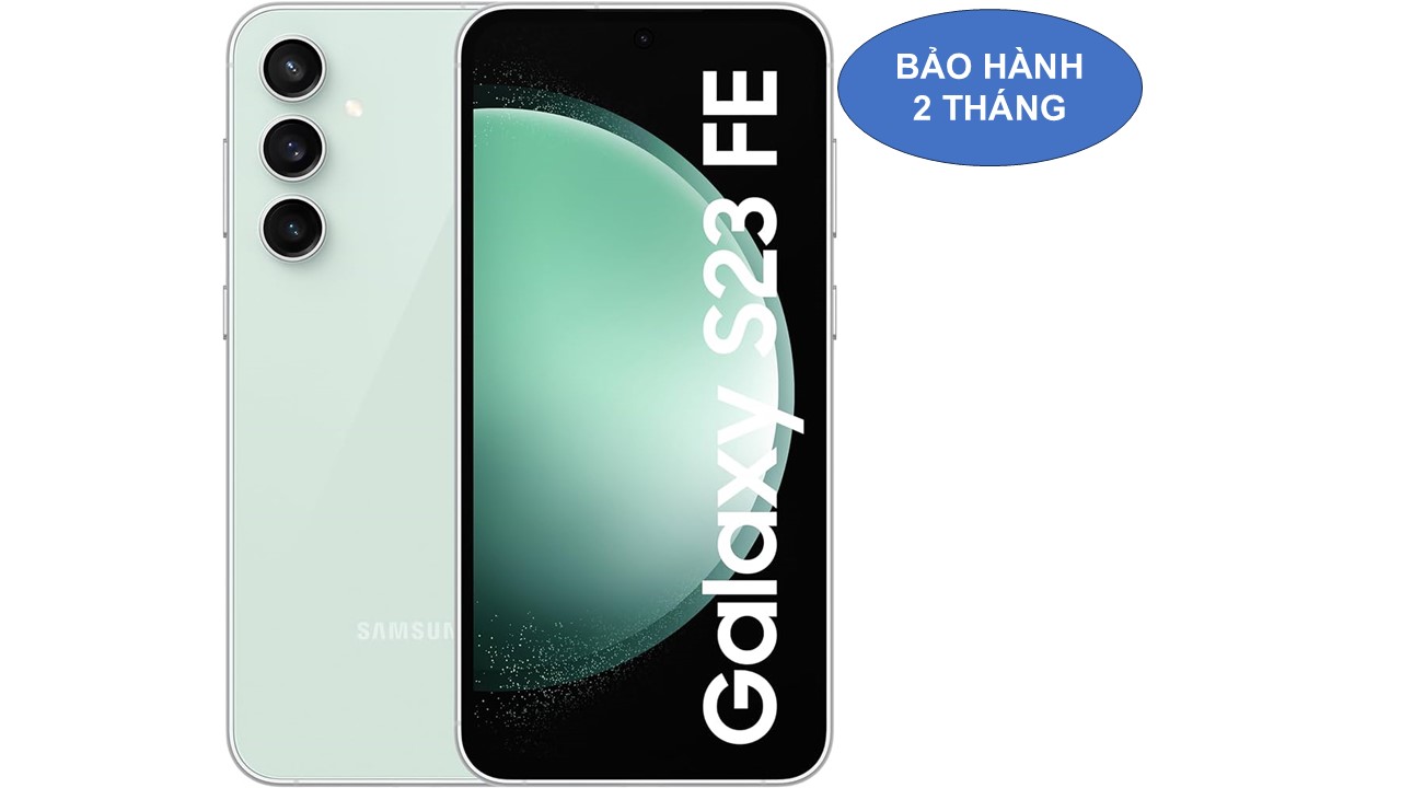 Samsung  S23FE bản 8/128G xanh Mint hàng chính hãng đẹp xuất sắc full box.