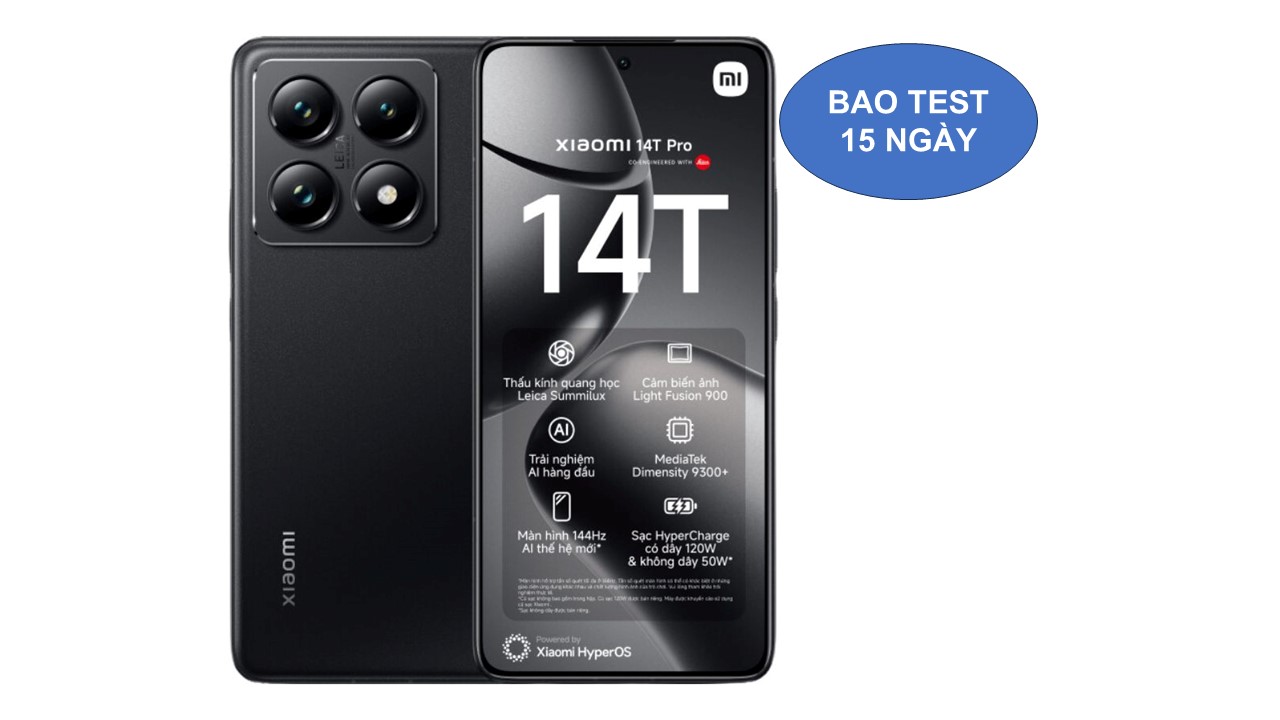 Xiaomi 14T bản 12/512G hàng công ty màu Titan Back đẹp xuất sắc bảo hành dài  .