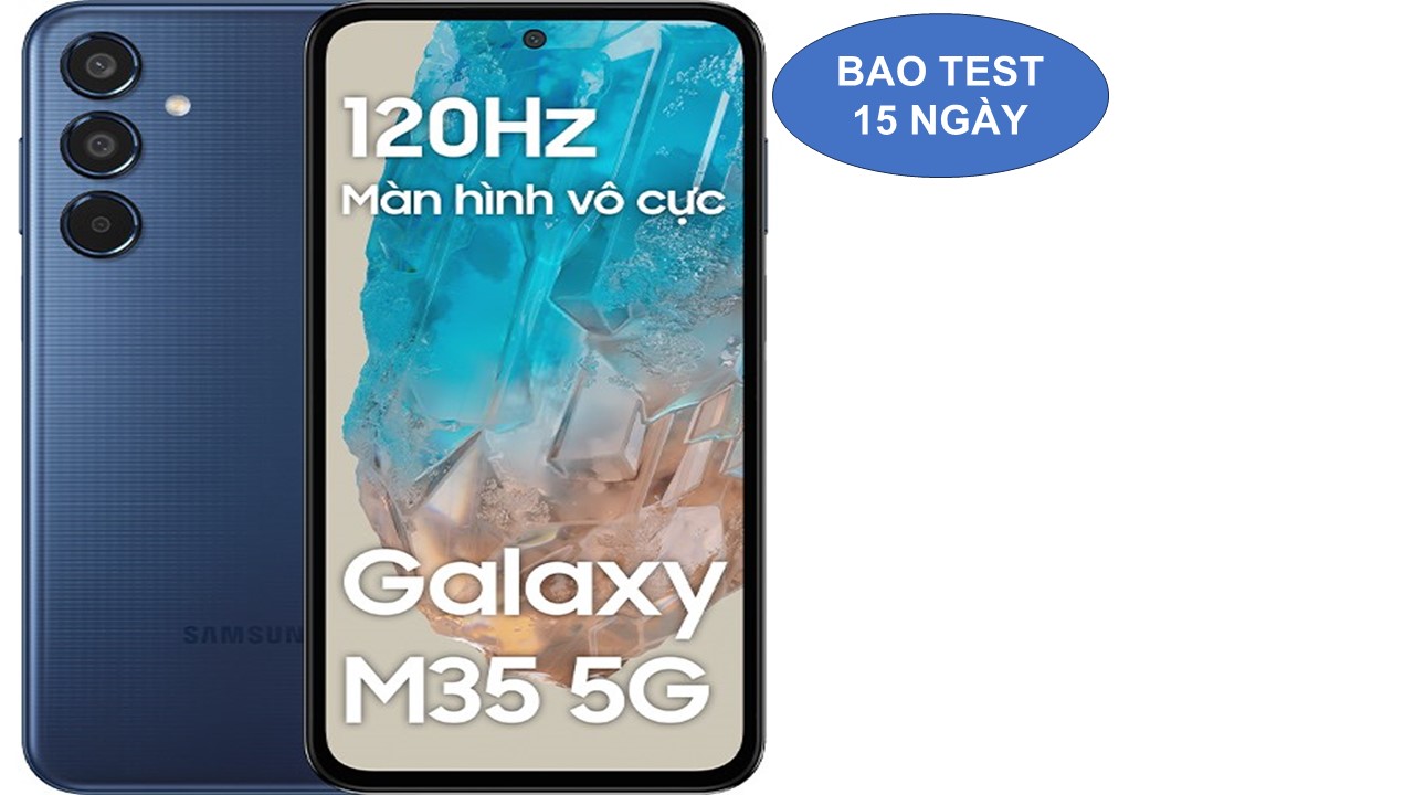 Samsung  M35 bản 8/256G màu xanh đẹp xuất sắc full box .
