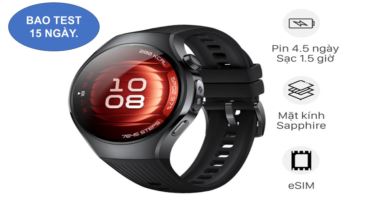 Đồng hồ Huawei Watch 5 bản 46mm dây Silicol hàng chính hãng full box.
